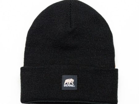 Berne Heritage Knit Cuff Beanie Black For Cheap