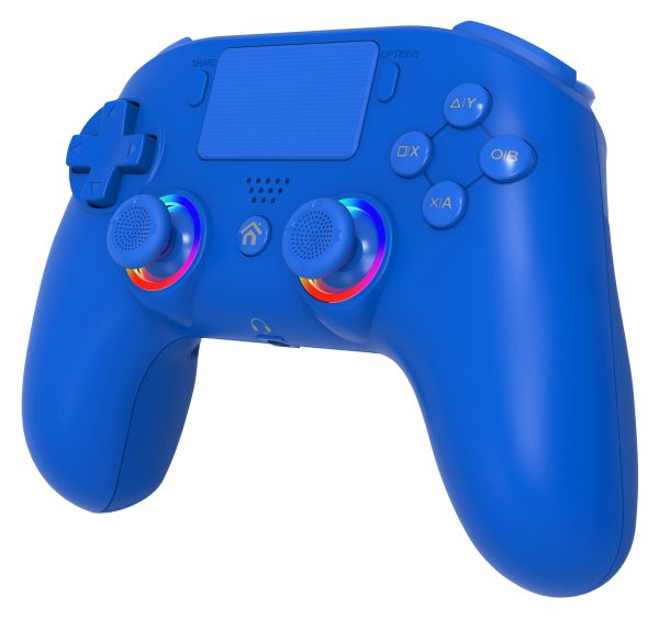 Subsonic Wireless Led Controller Blue for PS4 PC Hot on Sale