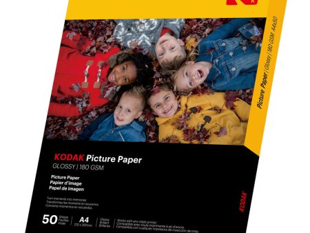 Kodak 180gsm 9.1 mil Glossy A4x50 Online