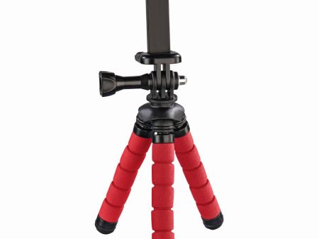 Hama 00004611 Flex Mini-Tripod for Smartphone and GoPro 14cm Red on Sale