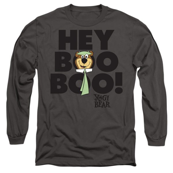 YOGI BEAR : HEY BOO BOO L\S ADULT T SHIRT 18\1 Charcoal 3X on Sale