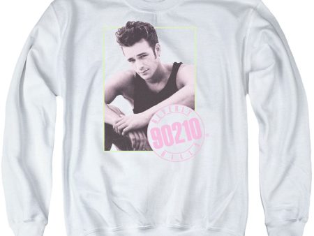 90210 : DYLAN ADULT CREW NECK SWEATSHIRT WHITE 2X Online