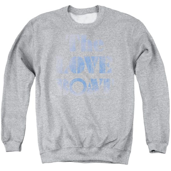 LOVE BOAT : DISTRESSED ADULT CREW NECK SWEATSHIRT ATHLETIC HEATHER LG Discount