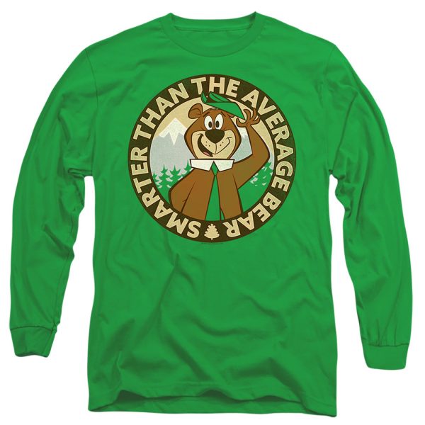 YOGI BEAR : SMARTER THAN AVERAGE L\S ADULT T SHIRT 18\1 Kelly Green 3X Supply