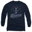 YELLOWSTONE : REVENGE SKULL L\S ADULT T SHIRT 18\1 Navy 3X on Sale