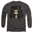 YOGI BEAR : HEY BOO BOO L\S ADULT T SHIRT 18\1 Charcoal SM on Sale