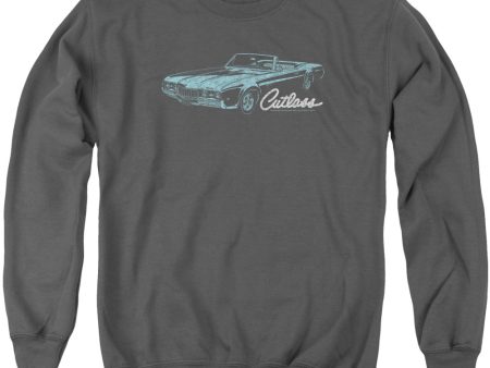 OLDSMOBILE : 68 CUTLASS ADULT CREW SWEAT Charcoal LG Online