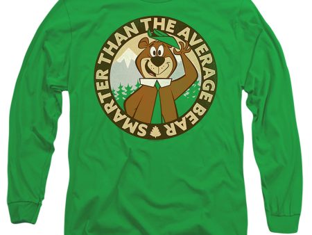 YOGI BEAR : SMARTER THAN AVERAGE L\S ADULT T SHIRT 18\1 Kelly Green 2X Online Hot Sale