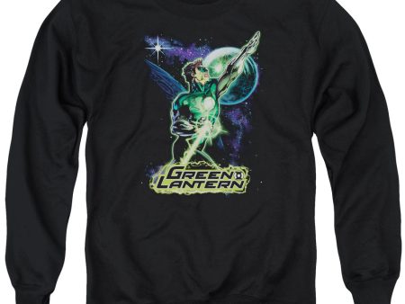 JUSTICE LEAGUE OF AMERICA : HAL GALAXY ADULT CREW SWEAT BLACK LG Online Sale