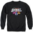 2 FAST 2 FURIOUS : LOGO ADULT CREW NECK SWEATSHIRT BLACK MD on Sale