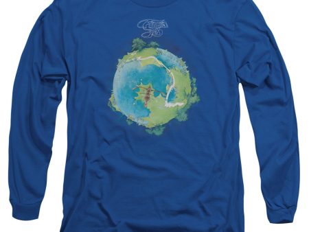 YES : FRAGILE COVER L\S ADULT T SHIRT 18\1 Royal Blue XL For Sale