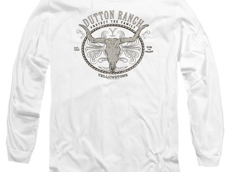 YELLOWSTONE : DUTTON RANCH L\S ADULT T SHIRT 18\1 White MD Online