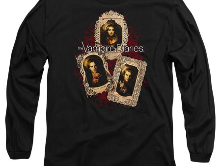 VAMPIRE DIARIES : HOLY CARDS L\S ADULT T SHIRT 18\1 Black XL Online Sale