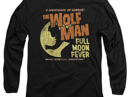 UNIVERSAL MONSTERS : FULL MOON FEVER L\S ADULT T SHIRT 18\1 Black XL Sale