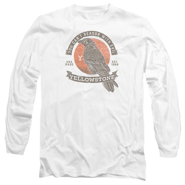 YELLOWSTONE : EVIL BIRD L\S ADULT T SHIRT 18\1 White XL For Discount