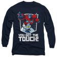 TRANSFORMERS : YOU GOT THE TOUCH L\S ADULT T SHIRT 18\1 Navy XL Hot on Sale